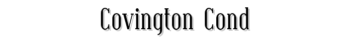 Covington Cond font